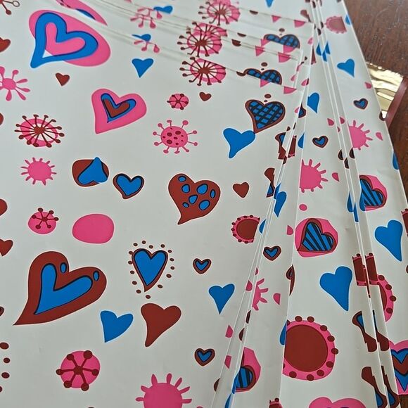 Colorful Heart Pattern Mail Poly Shipping Merchag Supply Swag Boho Cute Fun Y2k - Picture 8 of 14